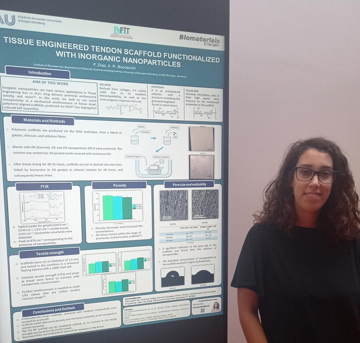 PhD in Nanotechnologie wins Final award student at | Conference Portugal „Best Poster“ Studium ACHILLES